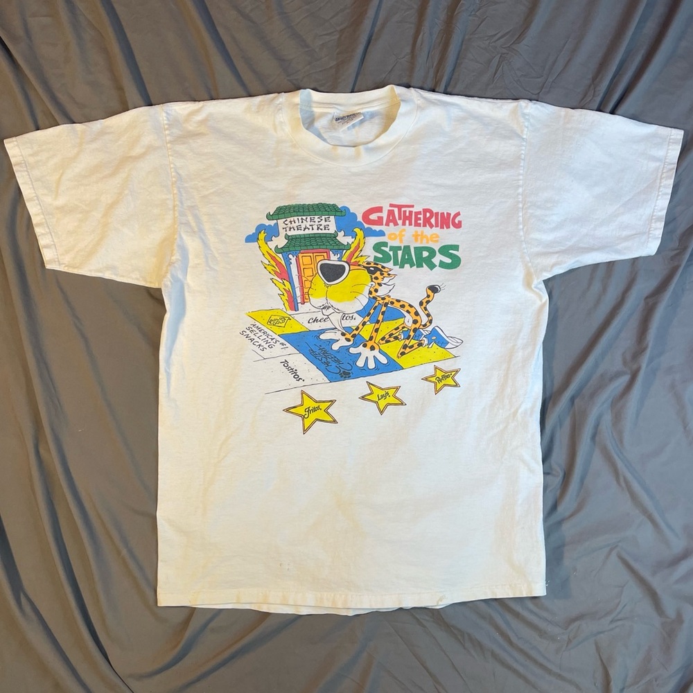 Vintage 90’s Frito Lay Chester Cheetah Mann’s Chinese Theatre Employee T-Shirt X